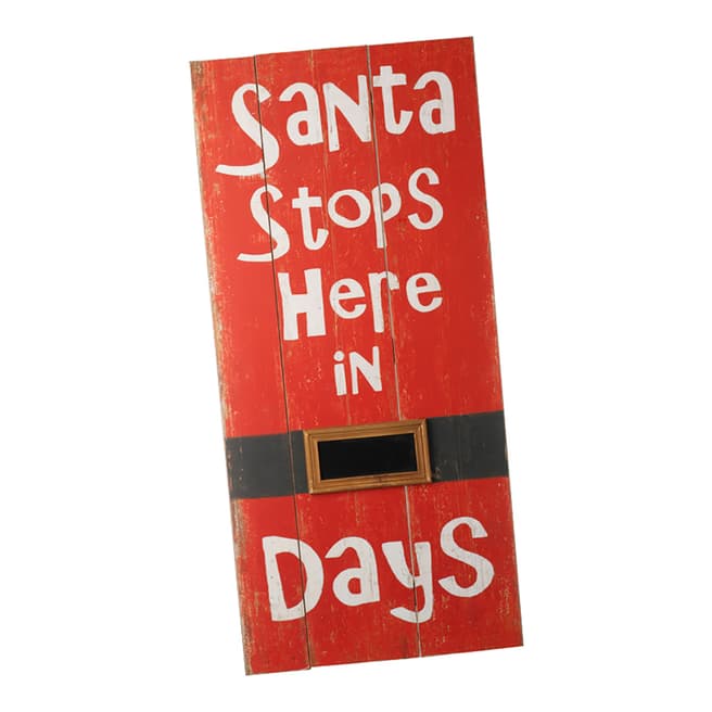 Heaven Sends Santa Stop Here Sign 