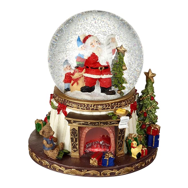 Heaven Sends Musical LED Santa Snow Globe