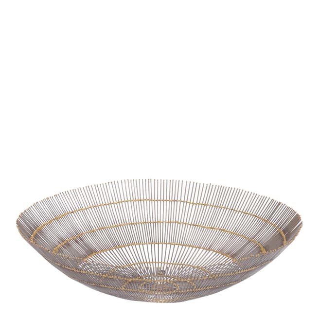 Artisanti Brown/Grey Fusion Wire Decorative Bowl
