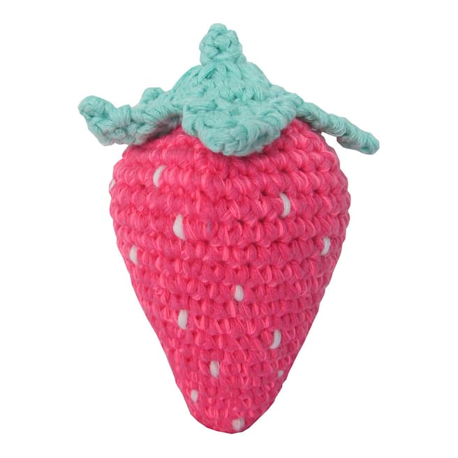 Albetta Crochet Strawberry Rattle Toy
