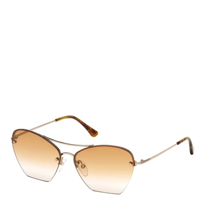 Tom Ford Women's Rose Gold Annabel Sunglasses 58mm