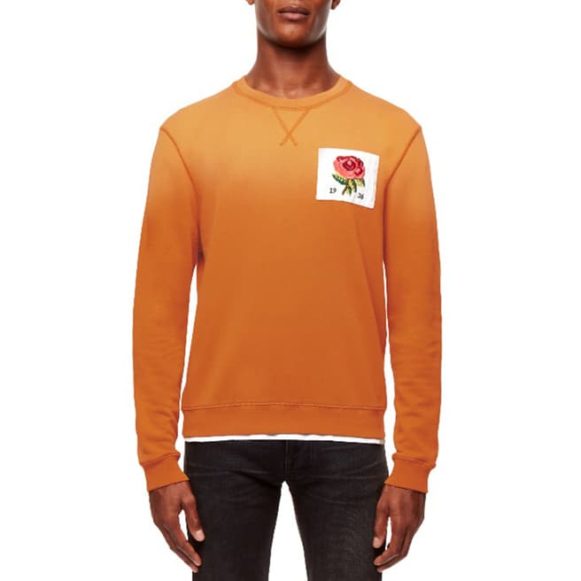 Kent & Curwen Orange Gradient Ico Sweater