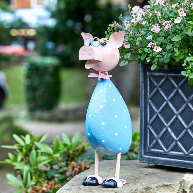 Smart Garden Polka Pig Decorative Ornament