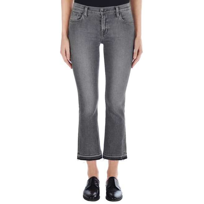 J Brand Grey Selena Stretch Bootcut Jeans