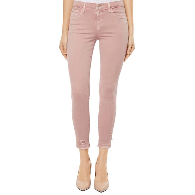 J Brand Vinca Destruct Pink 835 Capri Skinny Stretch Jeans