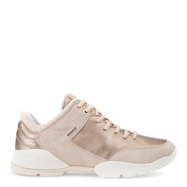 Geox Women's Champagne Sfinge Lace Up Sneakers
