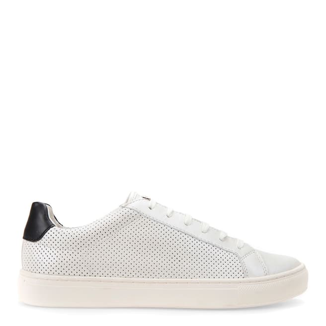 Geox Women's White Perforated Leather Trysure Sneakers