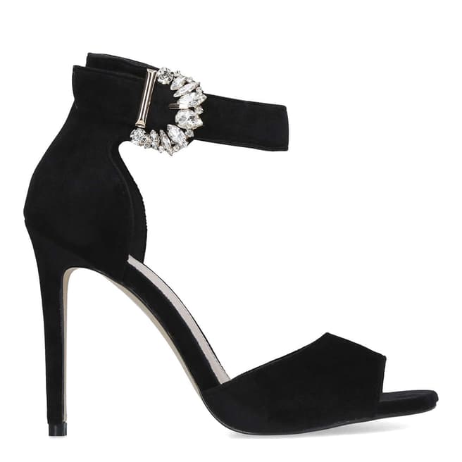 Carvela Black Velvet Lovesick Stiletto Sandals