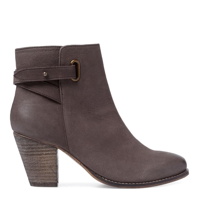 Carvela Taupe Leather Smart Ankle Boots