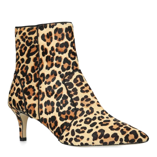 Carvela Tan Leopard Sugar Ankle Boots