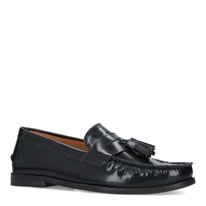 KG Kurt Geiger Black Leather Naughton Loafer Shoes