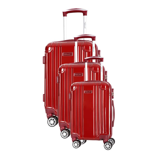 Travel One Bordeaux Comilla Set Of Three 8 Wheeled Suitcases 46/56/66 cm