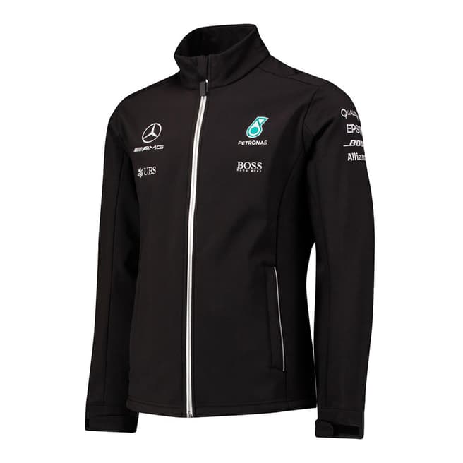 Mercedes AMG-Petronas Motorsport Men's Black Softshell Jacket