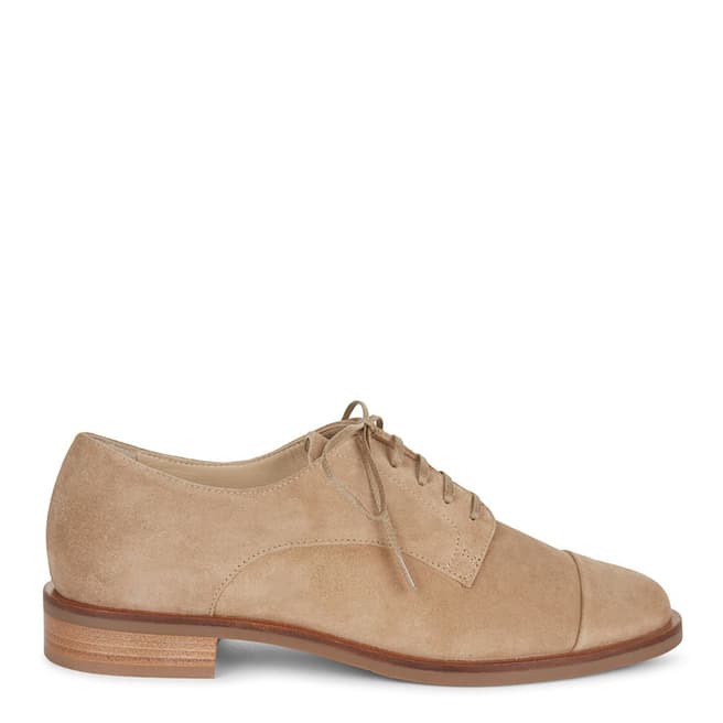 Hobbs London Sand Suede Valerie Derby Shoes 