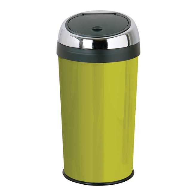Premier Housewares 30L Touch Top Bin with Inner Plastic Bucket, Lime Green