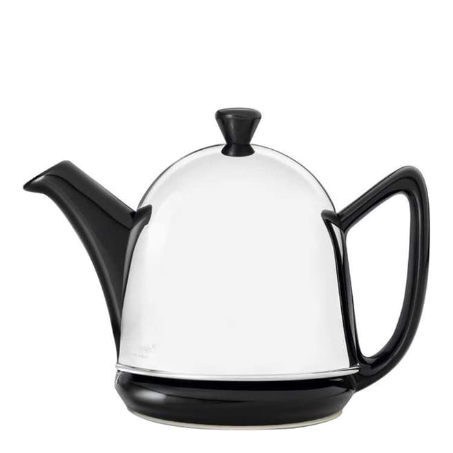 Bredemeijier Black /Steel Manto Ceramic Teapot with Steel Cover and Filter 0.6L
