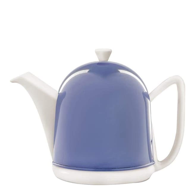 Bredemeijier White /Lavender Manto Ceramic Teapot with Steel Cover and Filter 1.0L