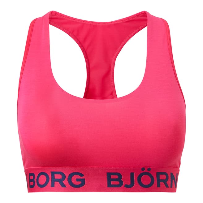 BJORN BORG Women's Pink Racerback Soft Top