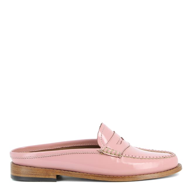 GH Bass Women's Patent Pink Leather Weejun Penny Slide