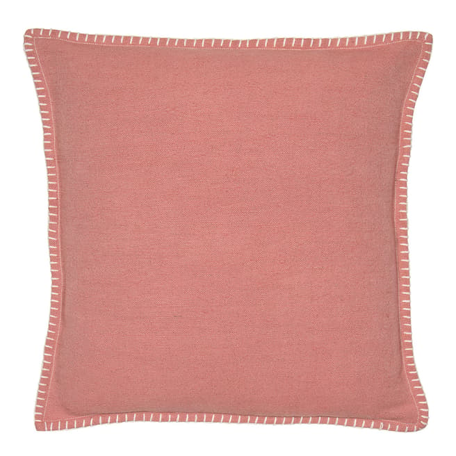 Malini Pink Blanket Stitch Cushion 45x45cm