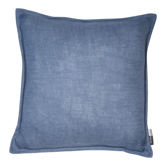 Malini Blue Cotton Cushion With Flange 45x45cm