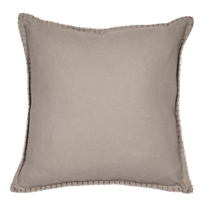 Malini Natural Reversible Blanket Stitch Cushion 43x43cm