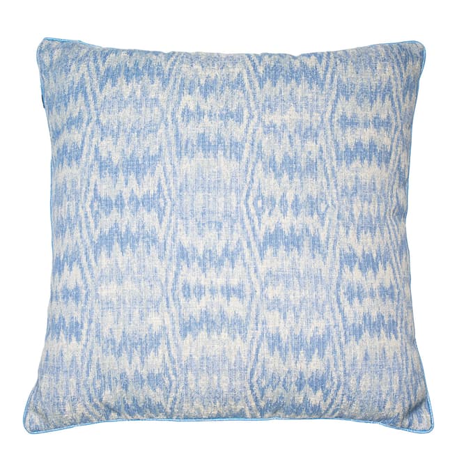 Malini Blue Jacquard Haze Cushion 50x50cm