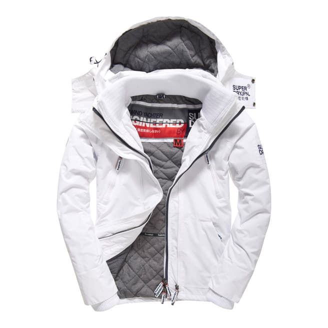 Superdry White Hooded Wind Yachter Jacket