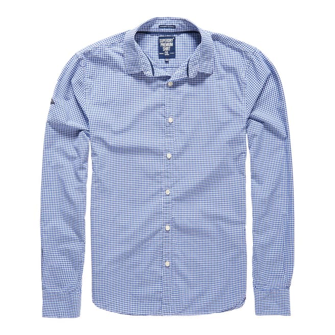 Superdry Blue Check Modern Classic Cotton Shirt