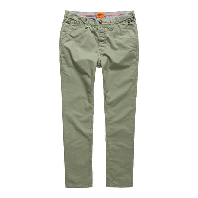 Superdry Green Rookie Cotton Chinos