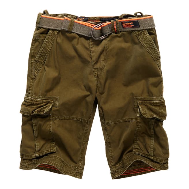 Superdry Khaki Core Cargo Lite Shorts