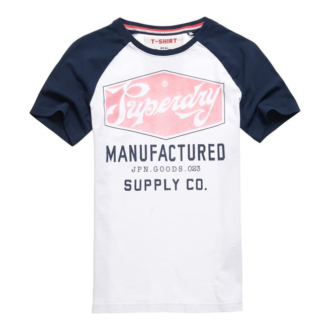 Superdry White Manufactured New Industry Tee