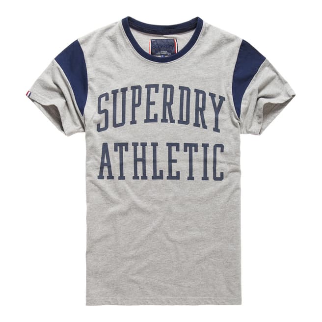 Superdry Grey Athletic Rebel Tee