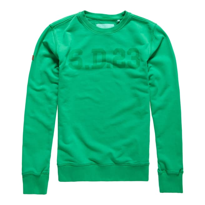 Superdry Green Solo Sport Crew Sweatshirt