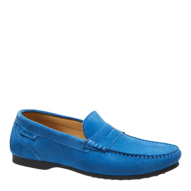 Sebago Men's Blue Suede Trenton II Loafers