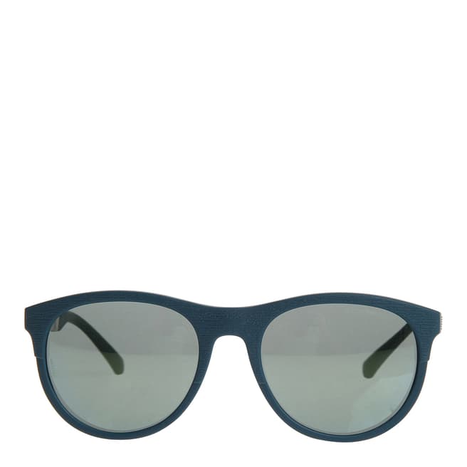 Emporio Armani Unisex Matte Petrol/Silver Sunglasses 56mm