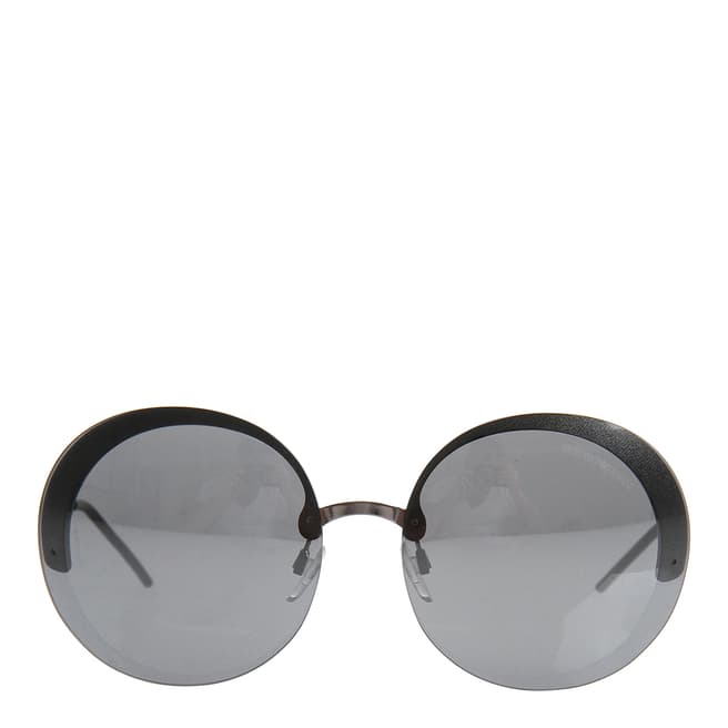 Emporio Armani Women's Silver/Black Sunglasses 61mm