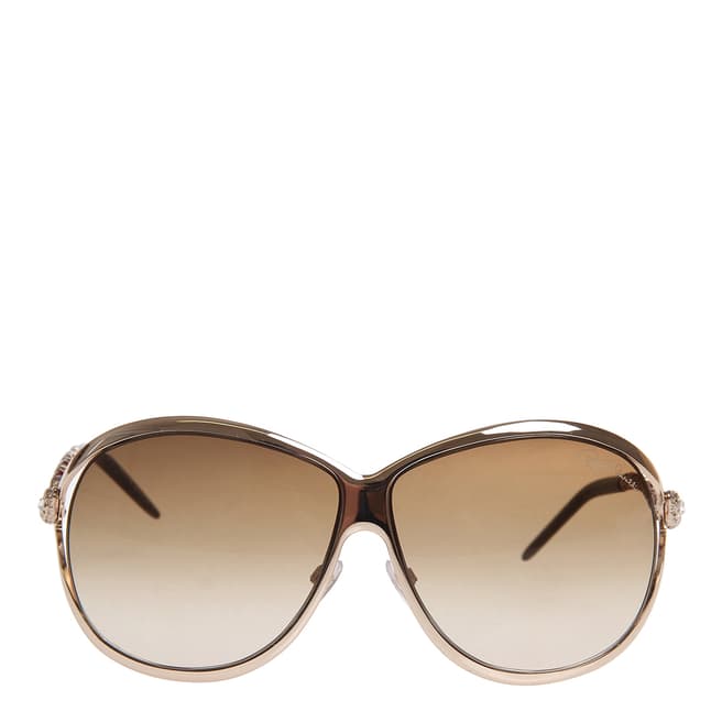 Roberto Cavalli Women's Gold Sunglasses 65mm