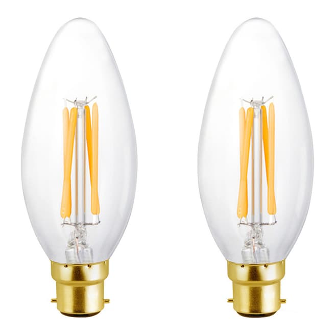 Bright Goods The Elizabeth Set of 2 Filament Light Bulbs, Warm B15