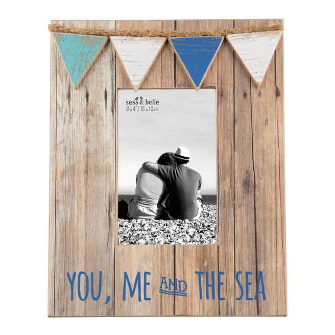 Sass & Belle You, Me & The Sea Mini Bunting Photo Frame 10x15cm