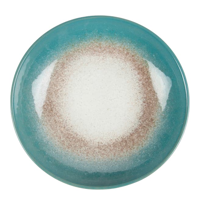 Sass & Belle Turquoise Dip Glazed Ombre Plate