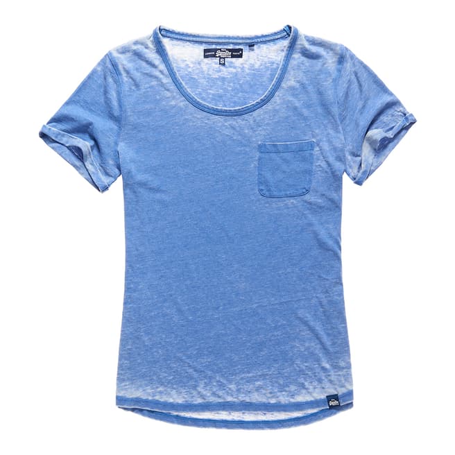 Superdry Dutch Blue Burnout Pocket T-Shirt