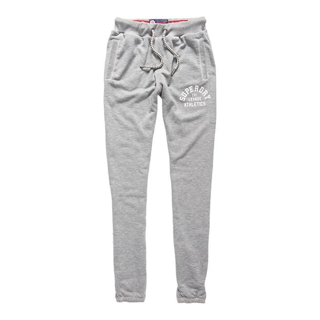 Superdry Skyscraper Grey Marl Tri League Relaxed Joggers