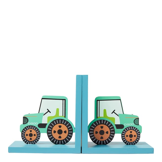 Sass & Belle Green Tractor Bookends