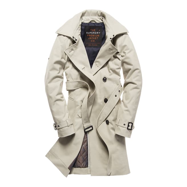 Superdry Stone Winter Belle Trench
