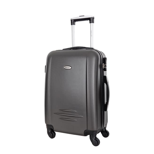 Travel One Grey Burlin 4 Wheeled Suitcase 60cm
