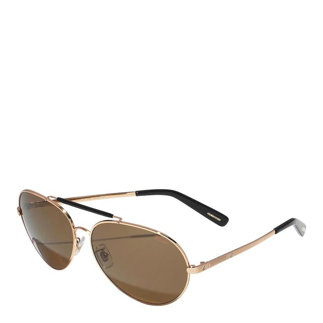 Chopard Men's Gold and Black Polarised Sunglasses