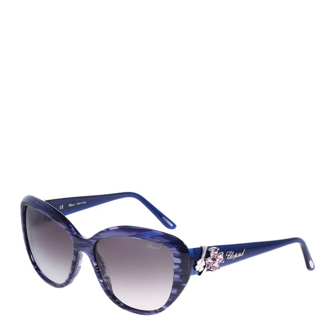 Chopard Women's Blue and Grey Sunglasses