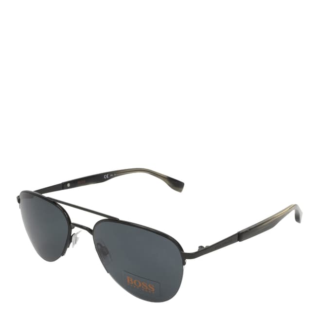 Hugo Boss Unisex Black Aviator Sunglasses