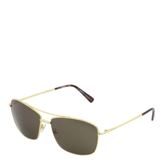 Montblanc Men's Gold and Brown Sunglasses